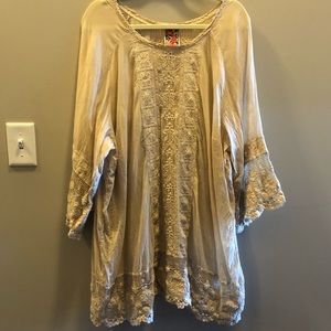 Johnny Was Ivory Tunic Dress 3X